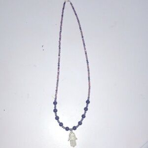 Hamsa beaded necklace